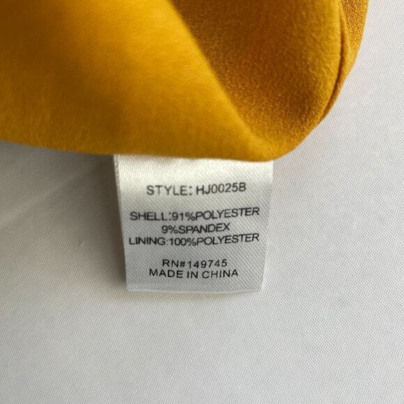 Forever 21 NWT Mustard Yellow Womens Blazer Large - Picture 4 of 4